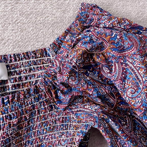 J.Crew Puff-sleeve smocked top in Liberty® Tropical Prince print size S - Picture 5 of 10